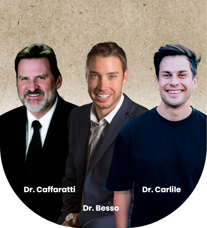 Dr. Caffaratti, Dr. Besso, and Dr. Carlile